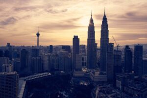 malaysia view city sun rise